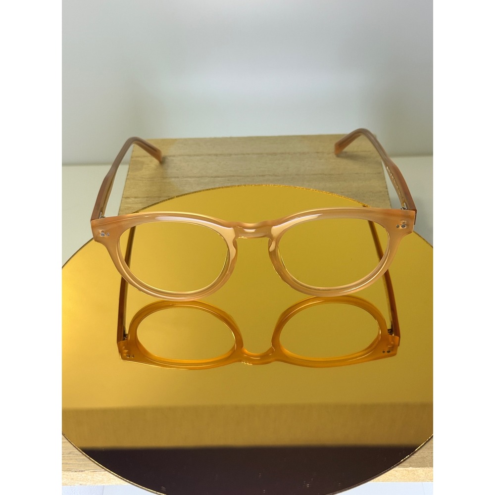 Warby Parker Hayes W 178 Eyeglasses Tea Rose Champagne Round Frames 51-21-145